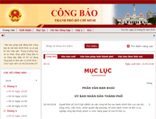 Tablet Screenshot of congbao.hochiminhcity.gov.vn